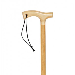 Bengala Bastão Ortopédica  Natural com Cordão Plus  - Indaiá