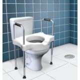 Elevação assento sanitário com alças reguláveis