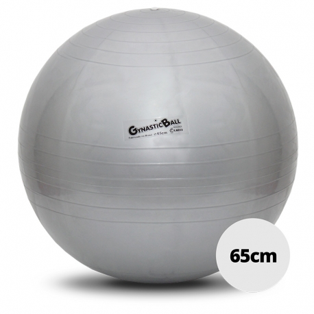 Bola para exercícios e pilates - Carci Gynastic Ball - 65cm prata