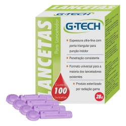 Lanceta 28G - G-TECH - 100 unidades