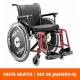 Cadeira de rodas Ágile 44cm -  Jaguaribe - Vinho