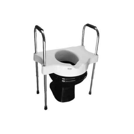 Elevador de assento sanitário com alças reguláveis - SIT V - Carci